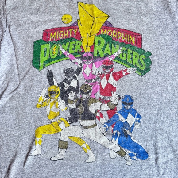 Power Rangers Graphic Gray Tee - Picture 2 of 5
